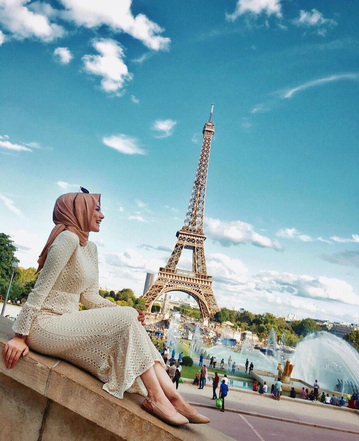 Trocadero'dan Eyfel Kulesi manzarası